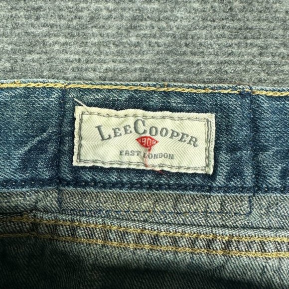 Lee Cooper Harry Style Straight Leg Dark Wash Blue Denim Jeans Mens Size 40 w - Picture 8 of 13